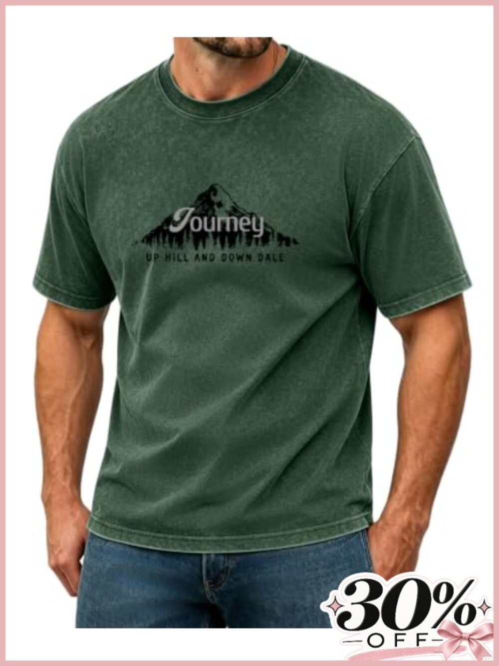 Men's 100% Cotton Acid Wash Graphic T-Shirt Oversized Loose Fit Short Sleeve